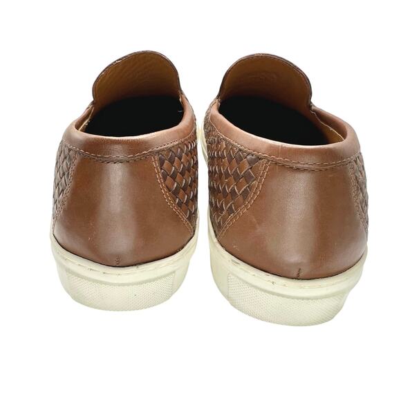 Massimo Dutti | Men | Woven Brown Leather Extralight Loafers | EU 41 US 8 - Picture 3 of 12